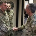 Air Force Chief of Staff General David Goldfein present coins of excellence to deployed troops in Iraq