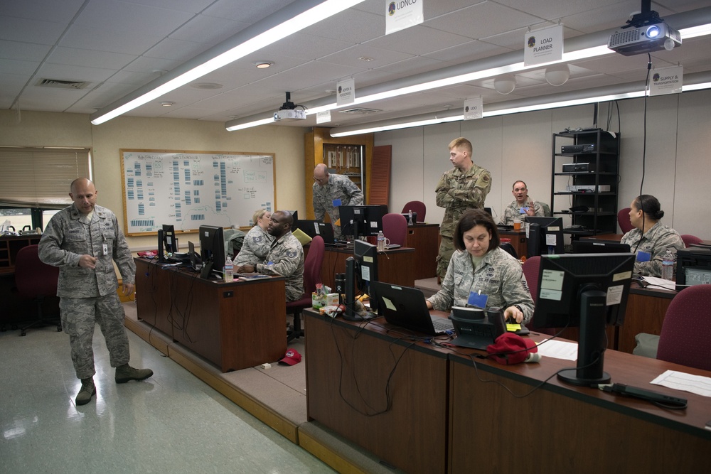 RED HORSE squadron conducts field training exercise.