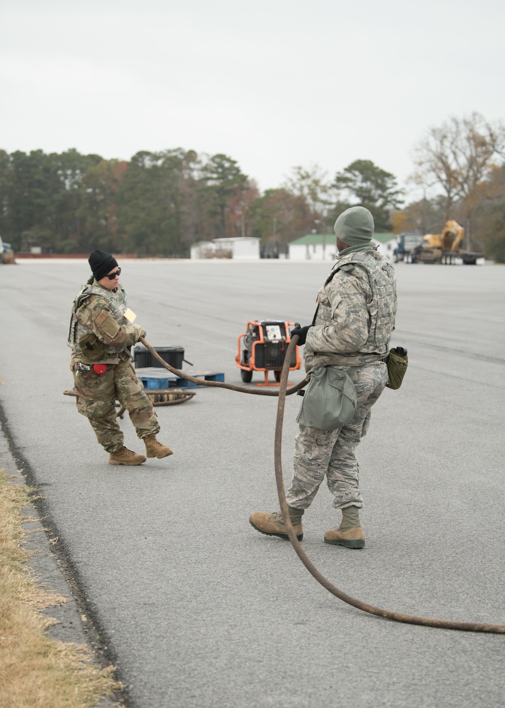 RED HORSE squadron conducts field training exercise.