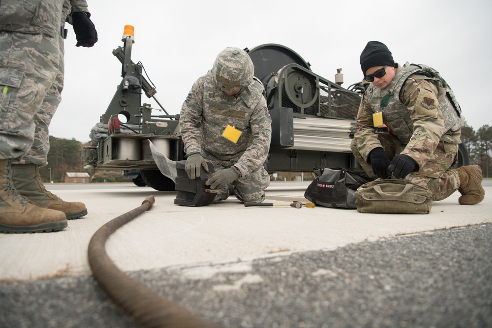 RED HORSE squadron conducts field training exercise.