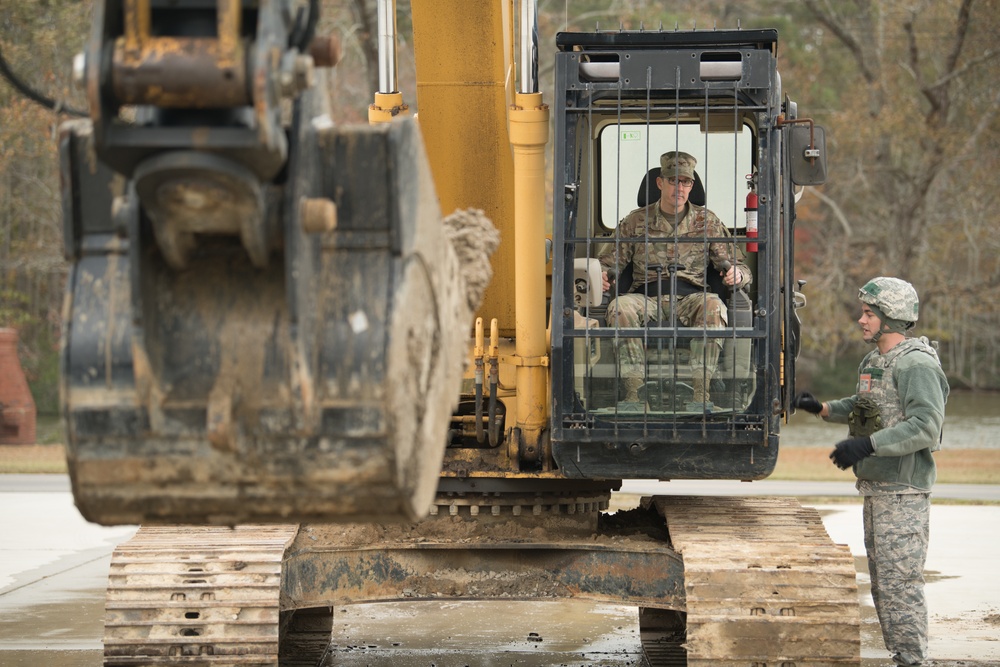 RED HORSE squadron conducts field training exercise.