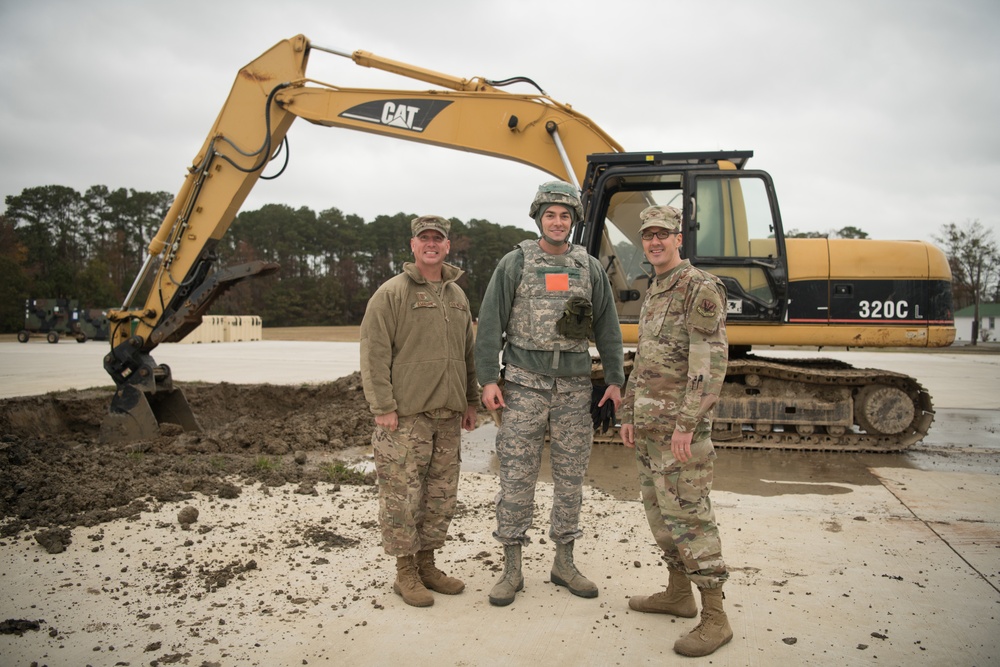 RED HORSE squadron conducts field training exercise.