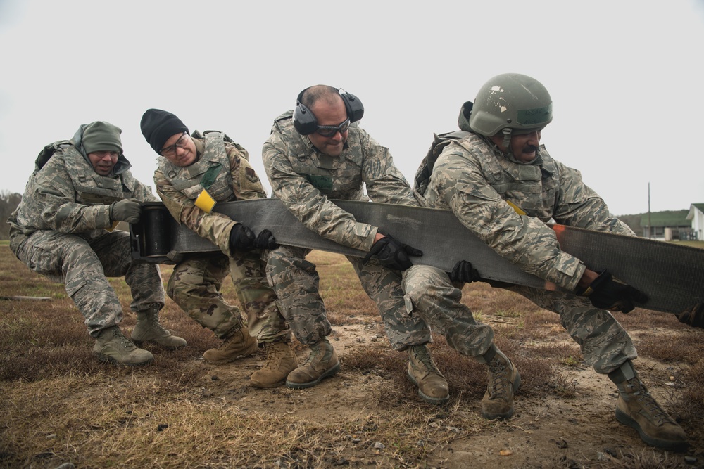 RED HORSE squadron conducts field training exercise.