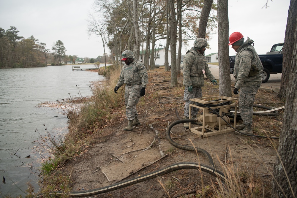 RED HORSE squadron conducts field training exercise.