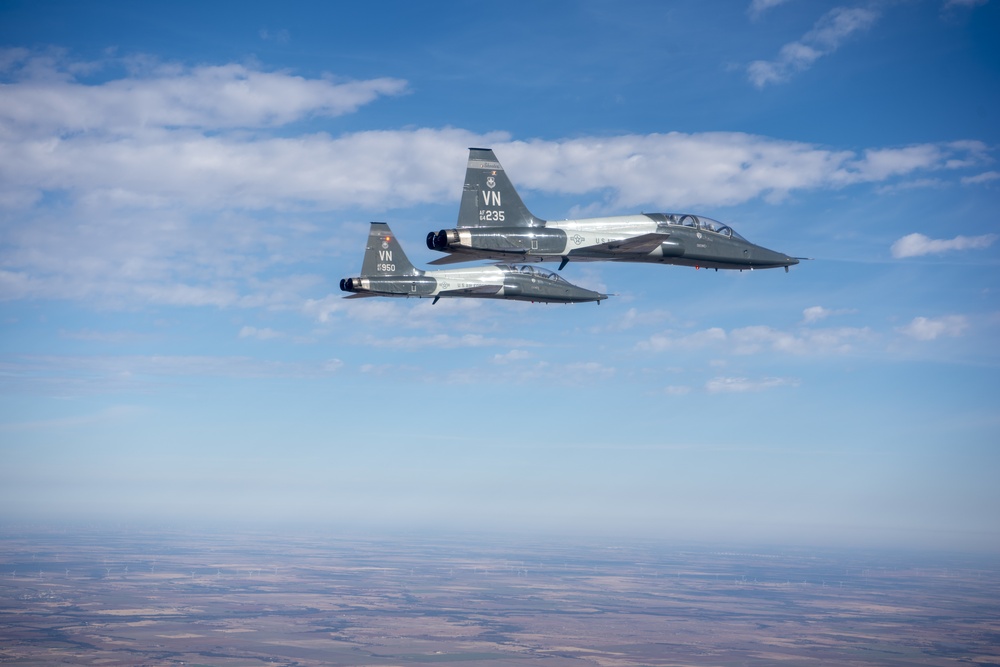 Vance AFB Performs Flyover For OSU Football Game