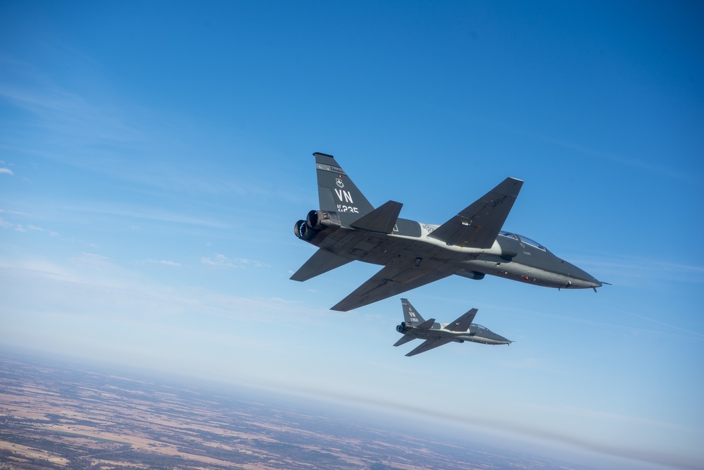 Vance AFB Performs Flyover For OSU Football Game