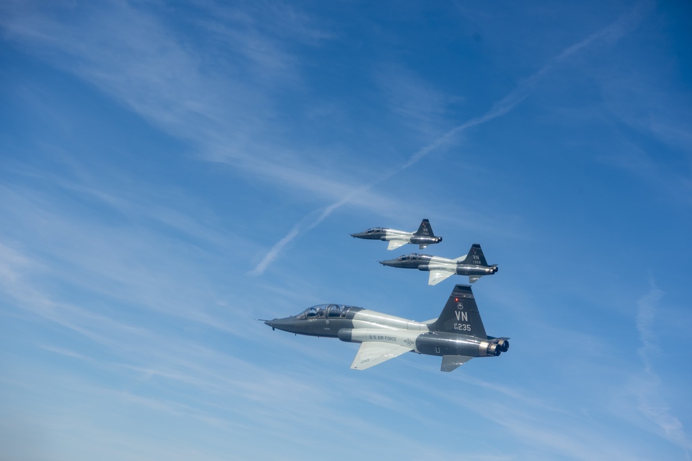 Vance AFB Performs Flyover For OSU Football Game