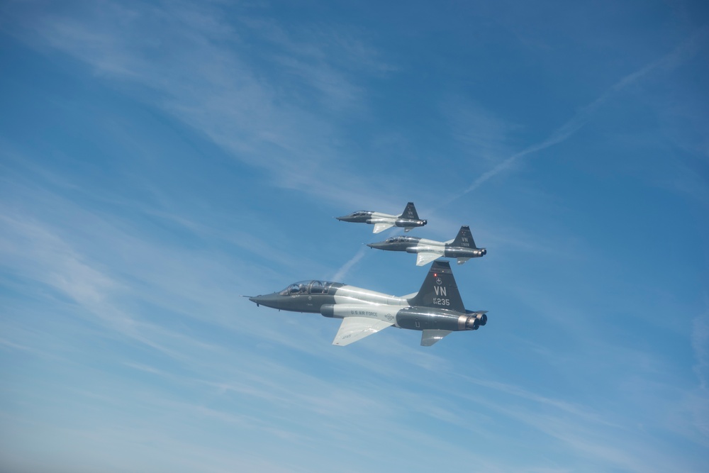 Vance AFB Performs Flyover For OSU Football Game