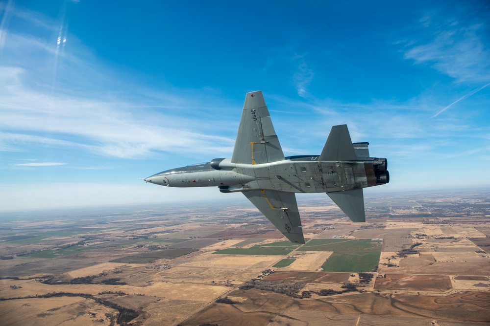 Vance AFB Performs Flyover For OSU Football Game