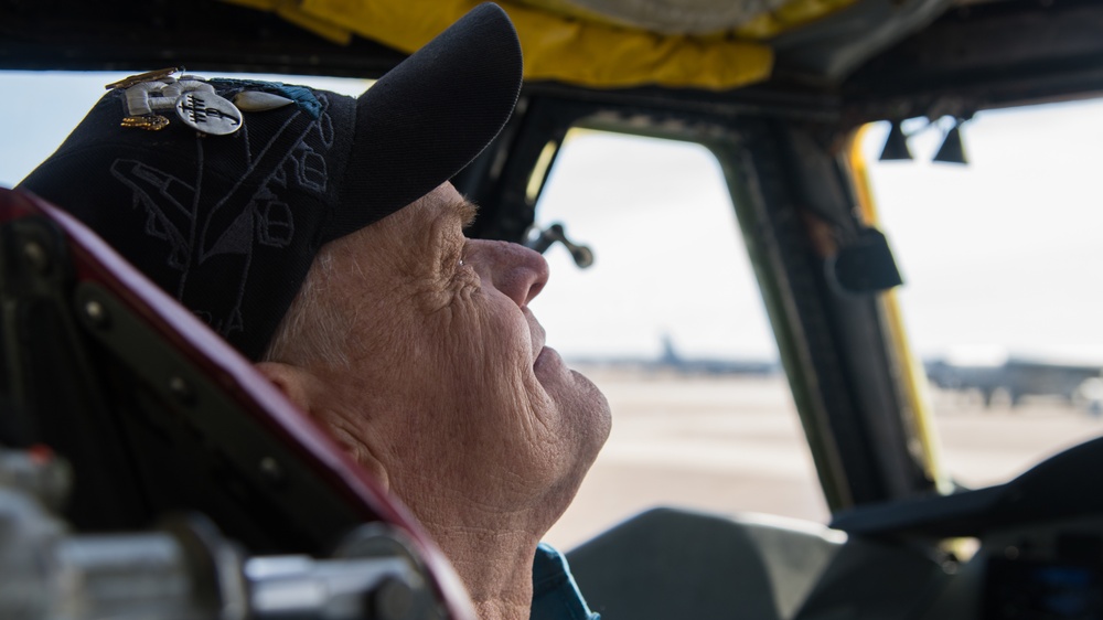 Once an Airman, always an Airman: retired B-52 crew chief reunites with aircraft