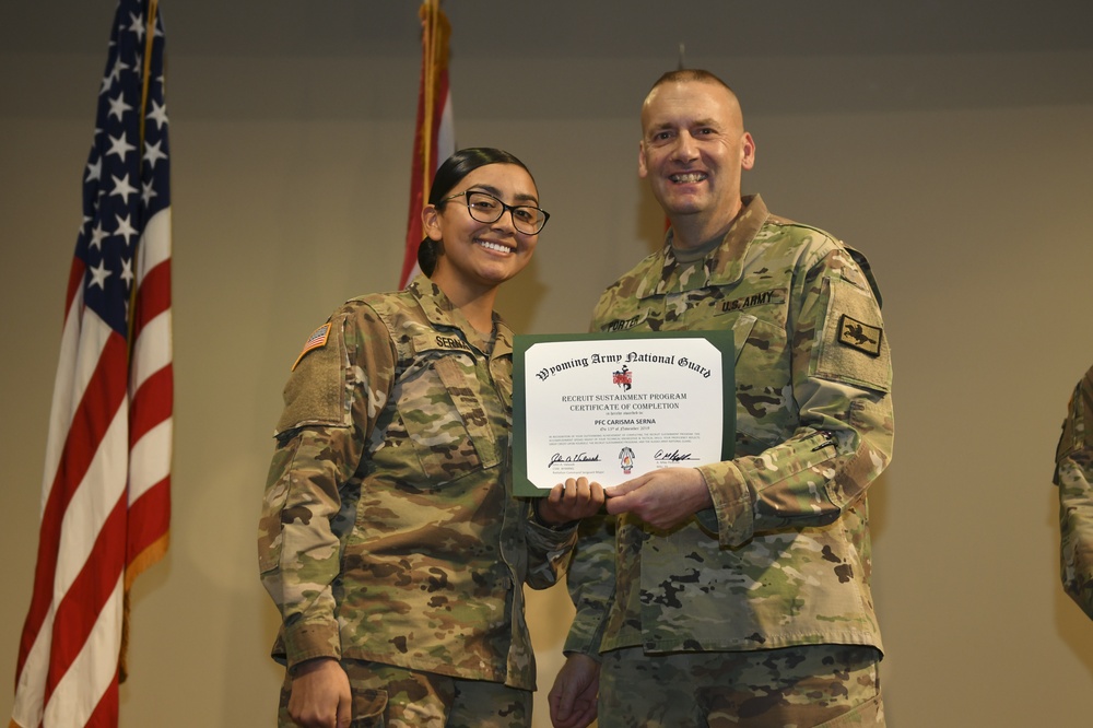 WY Recruit Sustainment Program inducts new Soldiers