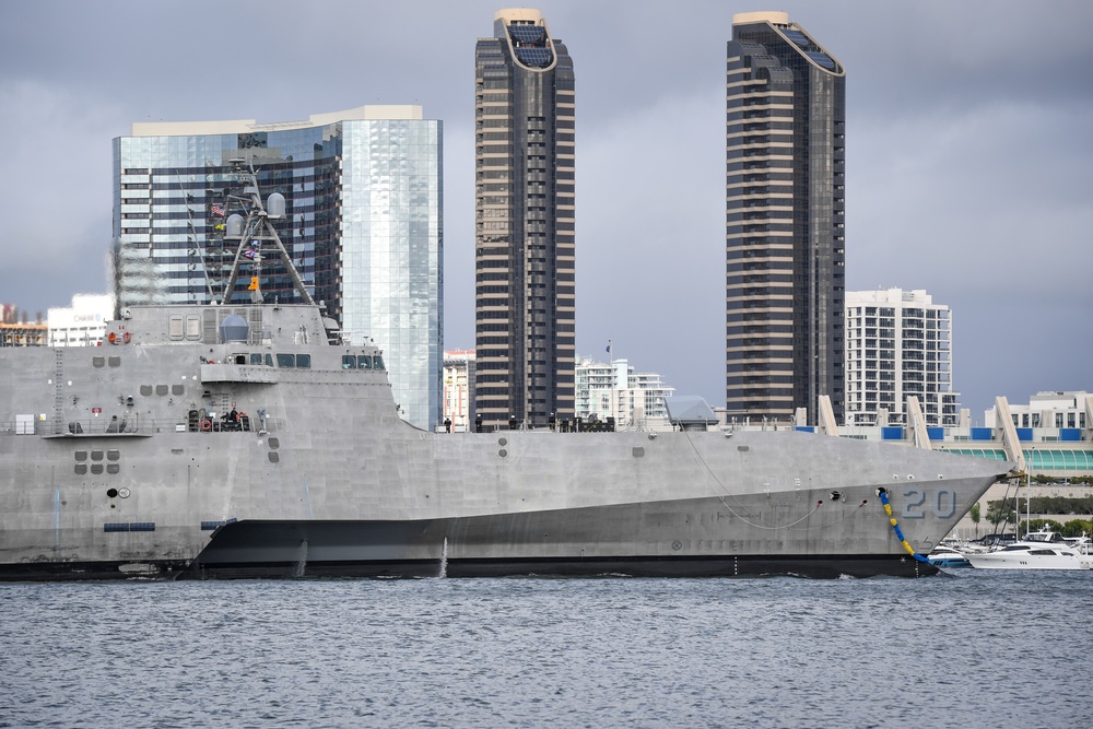 USS Cincinnati (LCS 20) Arrived in San Diego