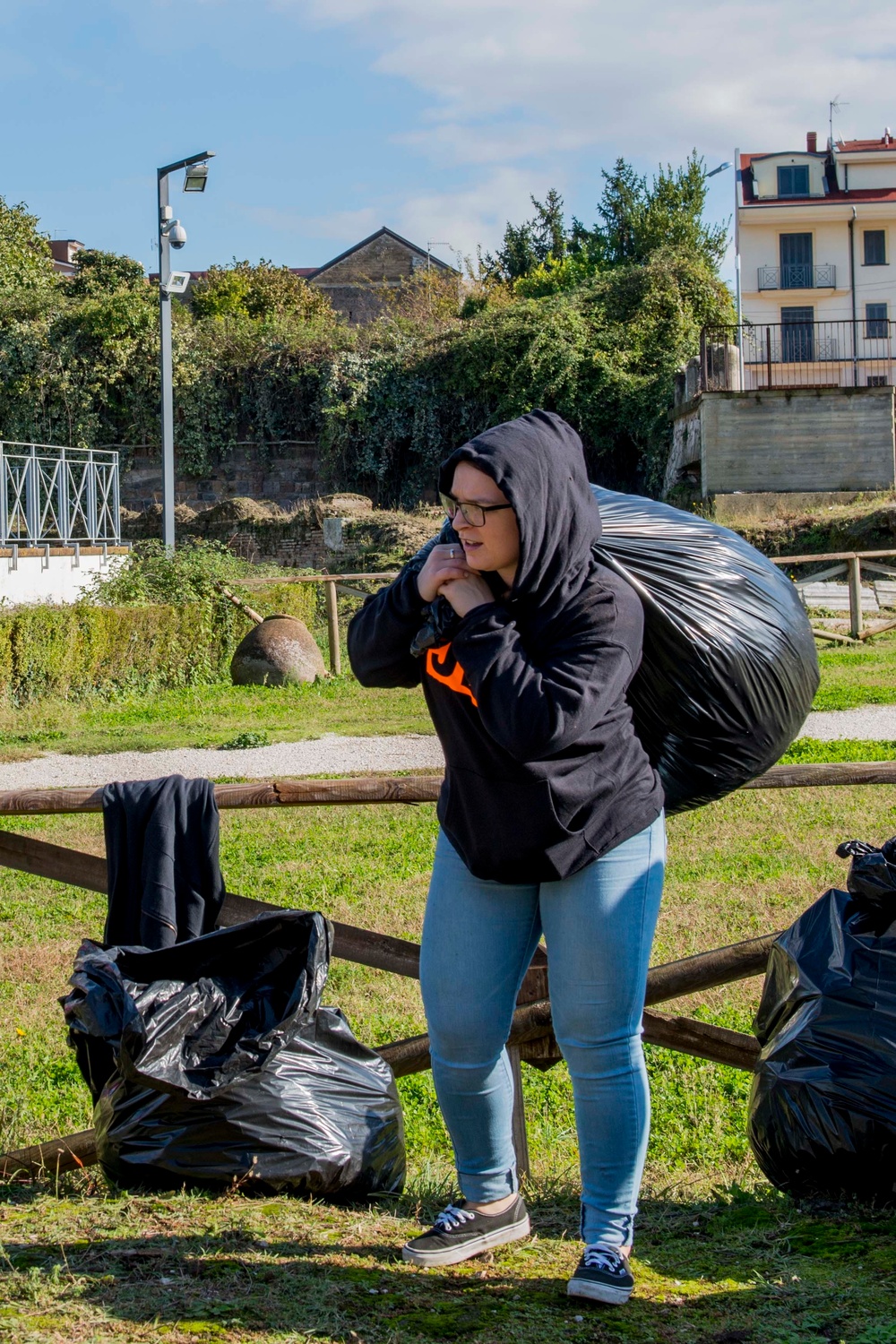 NSA Naples Association Holds Capua Amphitheater Clean-Up