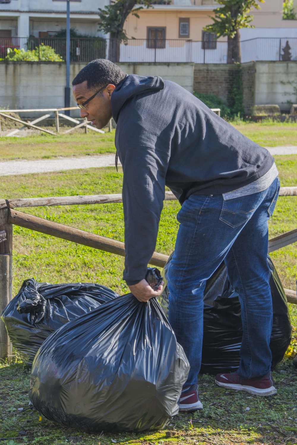 NSA Naples Association Holds Capua Amphitheater Clean-Up