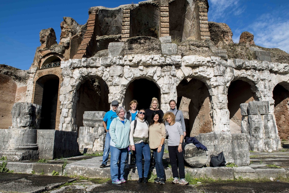 NSA Naples Association Holds Capua Amphitheater Clean-Up