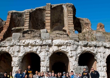 NSA Naples Association Holds Capua Amphitheater Clean-Up