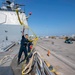 USS Normandy Sailor Throws Heaving Ball