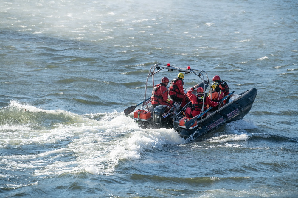 WVNG hosts multi-agency, multi-jurisdictional swift water search and rescue exercise on Kanawha River