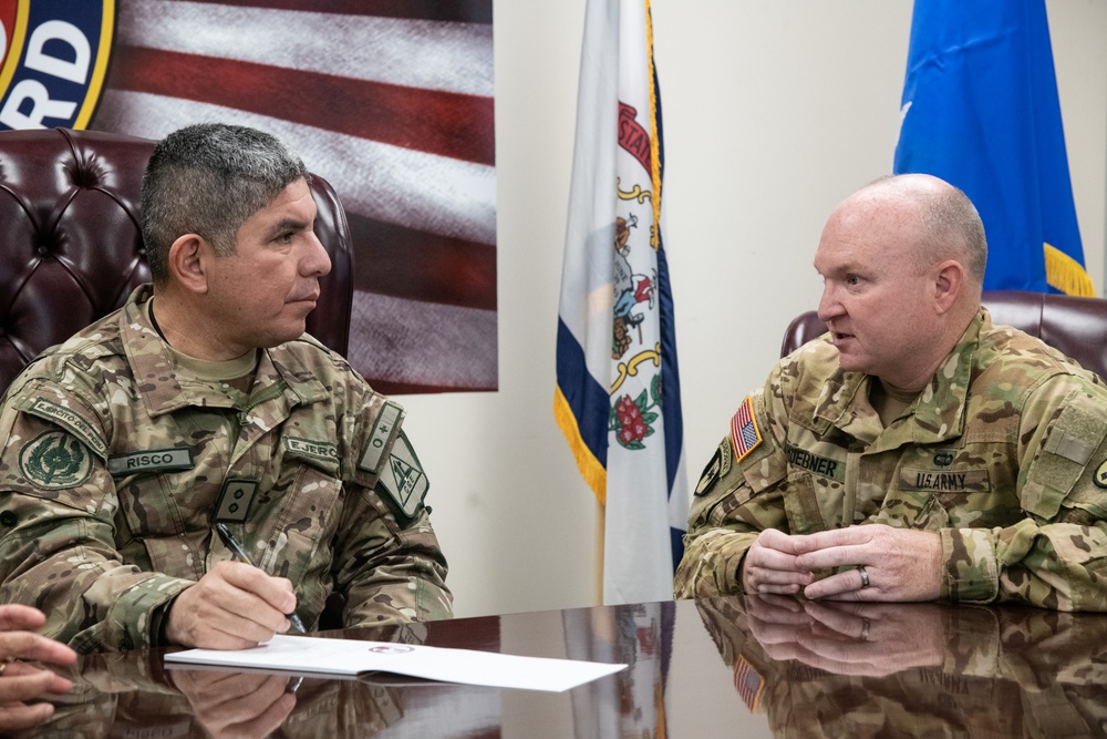 WVNG Hosts Peruvian General During State Partnership Program Visit
