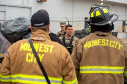 Oklahoma National Guard unit cross trains with Midwest City Fire Department [Image 4 of 6]