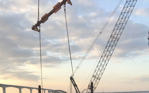 Coast Guard oversees the salvage of tugboat Miss Bonnie near Nags Head, N.C.