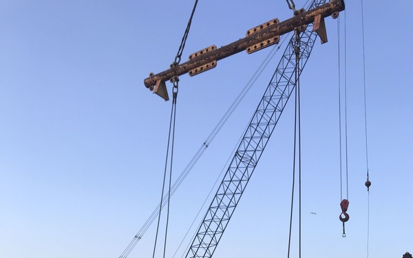 Coast Guard oversees the salvage of tugboat Miss Bonnie near Nags Head, N.C.