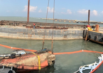 Coast Guard oversees the salvage of tugboat Miss Bonnie near Nags Head, N.C.