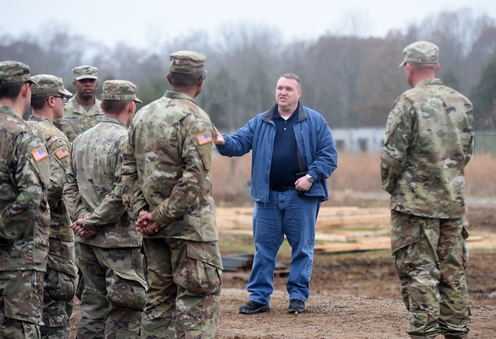 Range used by 19th Engineer Battalion for explosives training also being constructed by them