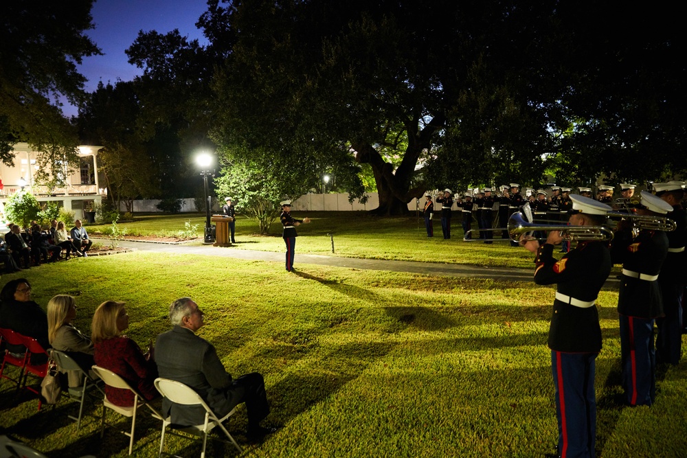 Marines and guests celebrate 300 years of the founding of Algiers