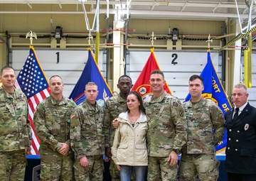 Soldiers and firefighters save life on Fort Drum