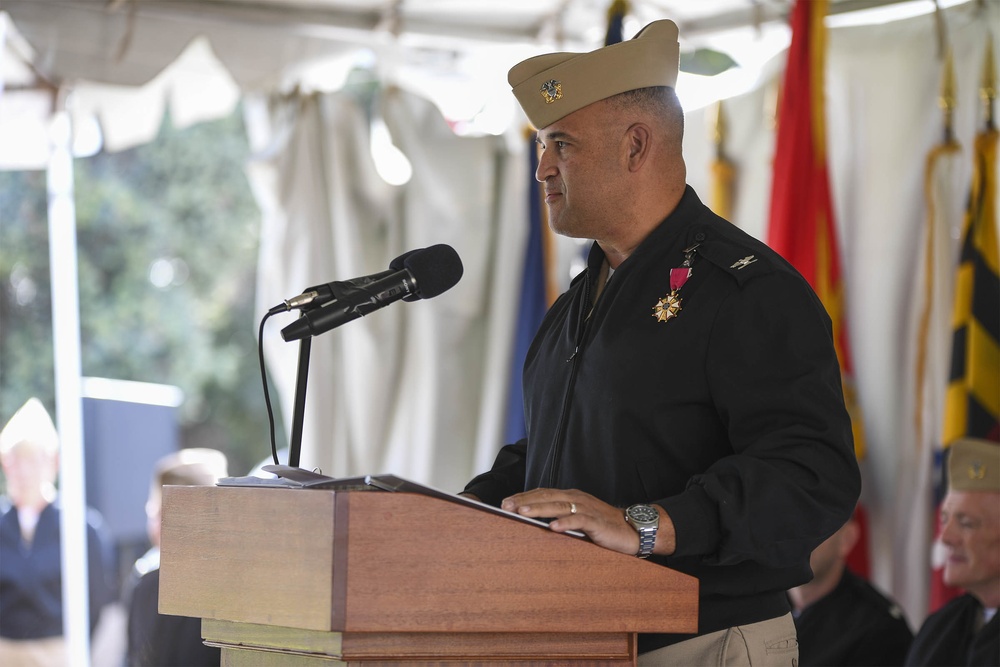 Bonhomme Richard Sailors Conduct Change of Command Ceremony