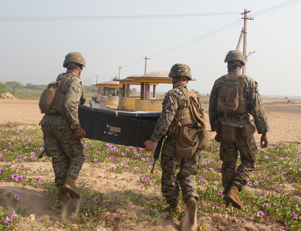 U.S. Marines Prepare Equipment for exercise Tiger TRIUMPH