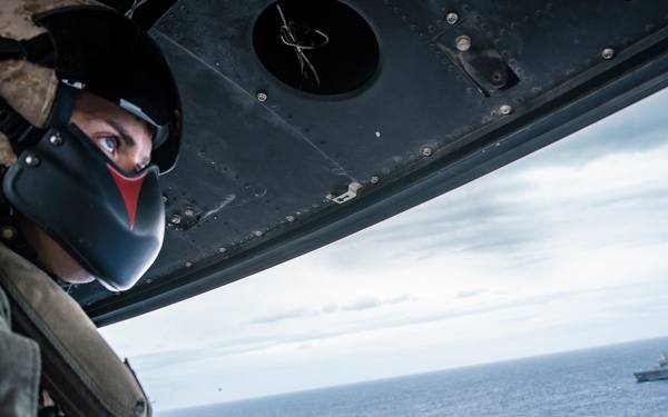 Evil Eyes perform air show for 11th MEU, Boxer ARG