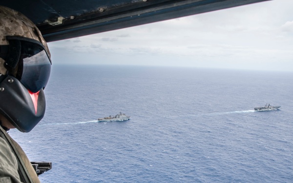 Evil Eyes perform air show for 11th MEU, Boxer ARG