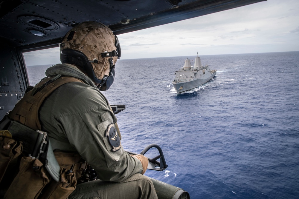 Evil Eyes perform air show for 11th MEU, Boxer ARG