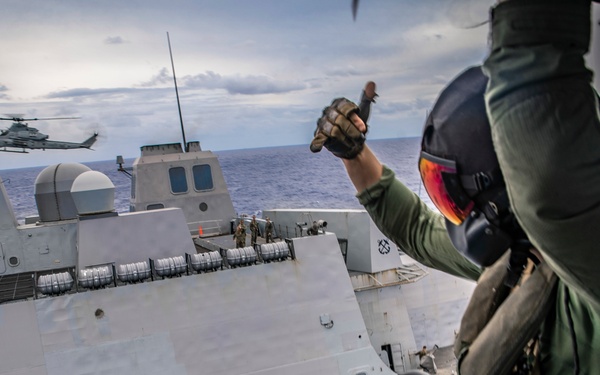 Evil Eyes perform air show for 11th MEU, Boxer ARG