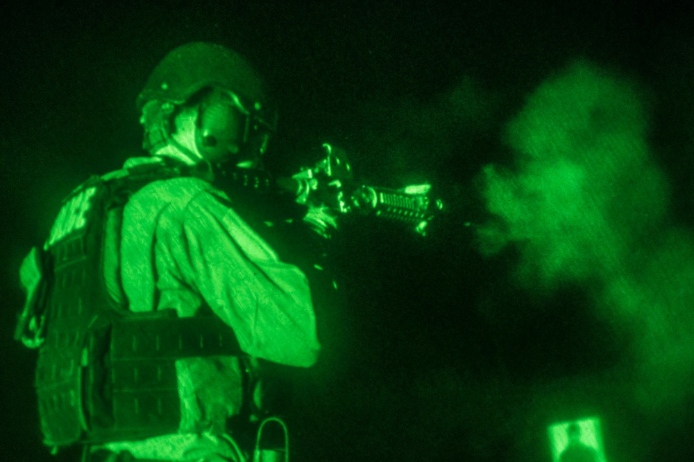 On Target: Special Reaction Team sights-in on night range