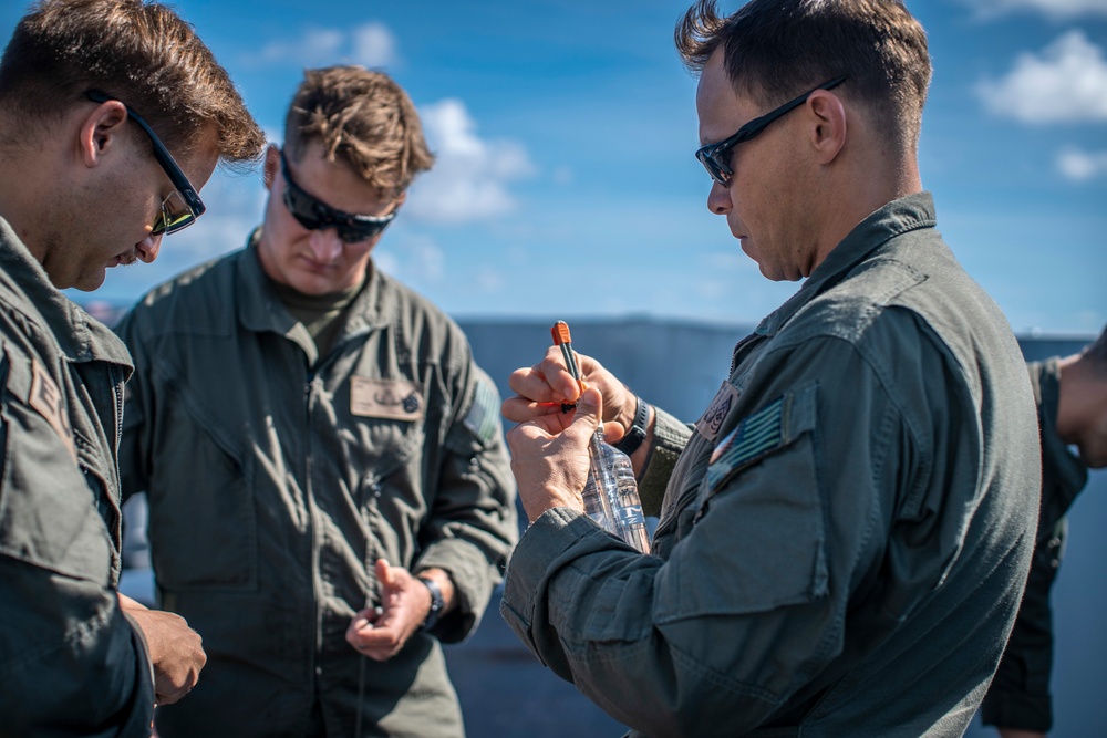 EOD Marines Conduct IED Disruption Training aboard USS John P. Murtha