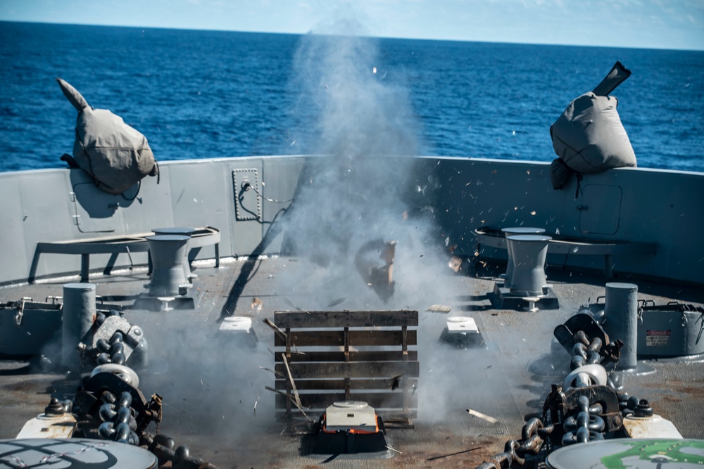 EOD Marines Conduct IED Disruption Training aboard USS John P. Murtha