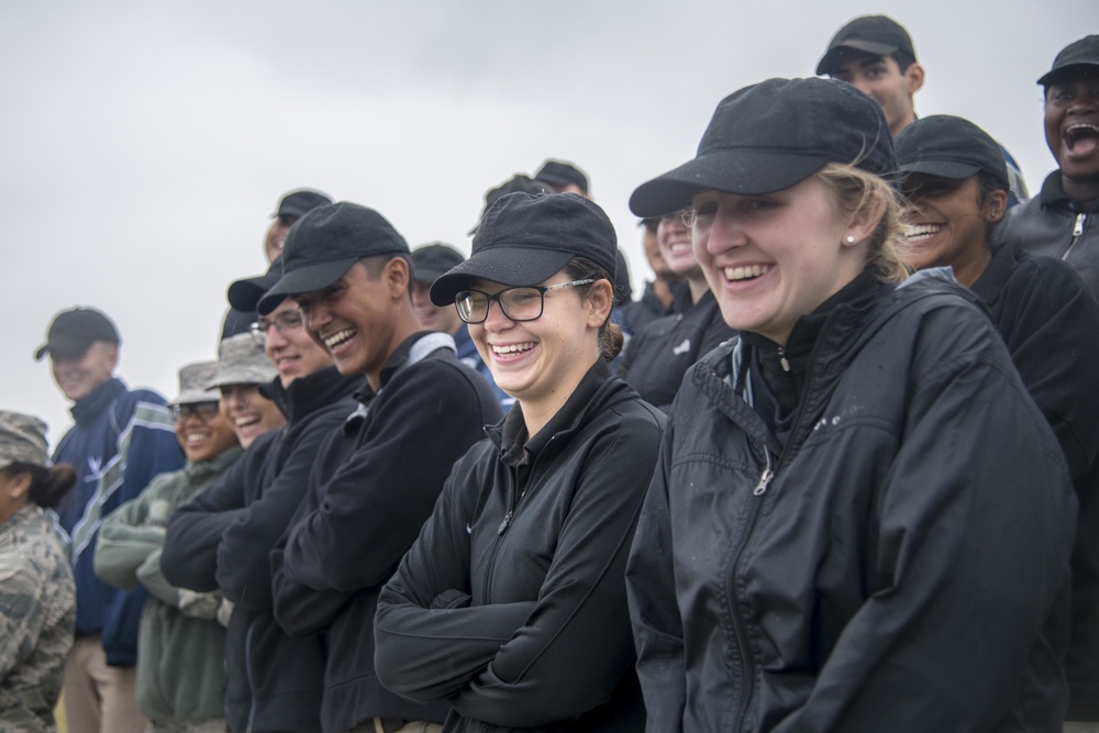 Texas Christian University ROTC cadets tour Joint Base San Antonio-Randolph.