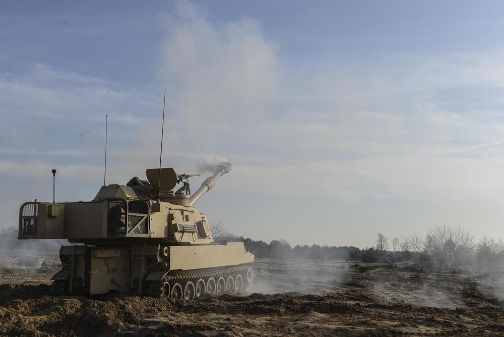 3rd Battalion, 16th Field Artillery Regiment conducts live fire exercise