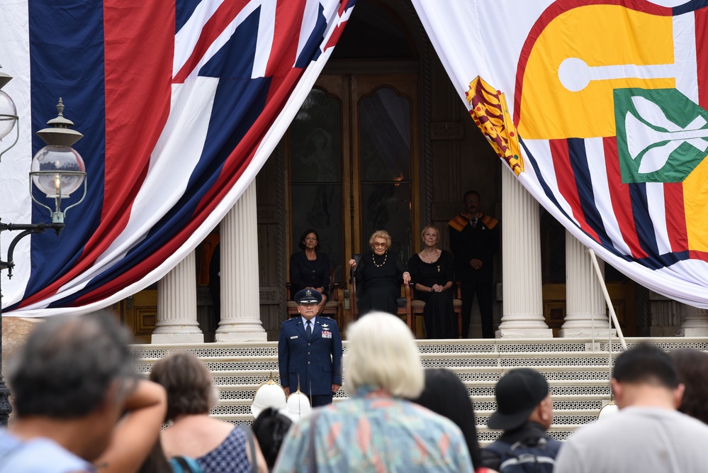 Royal Guard members celebrate 50th Anniversary at the Hawaii State Capital