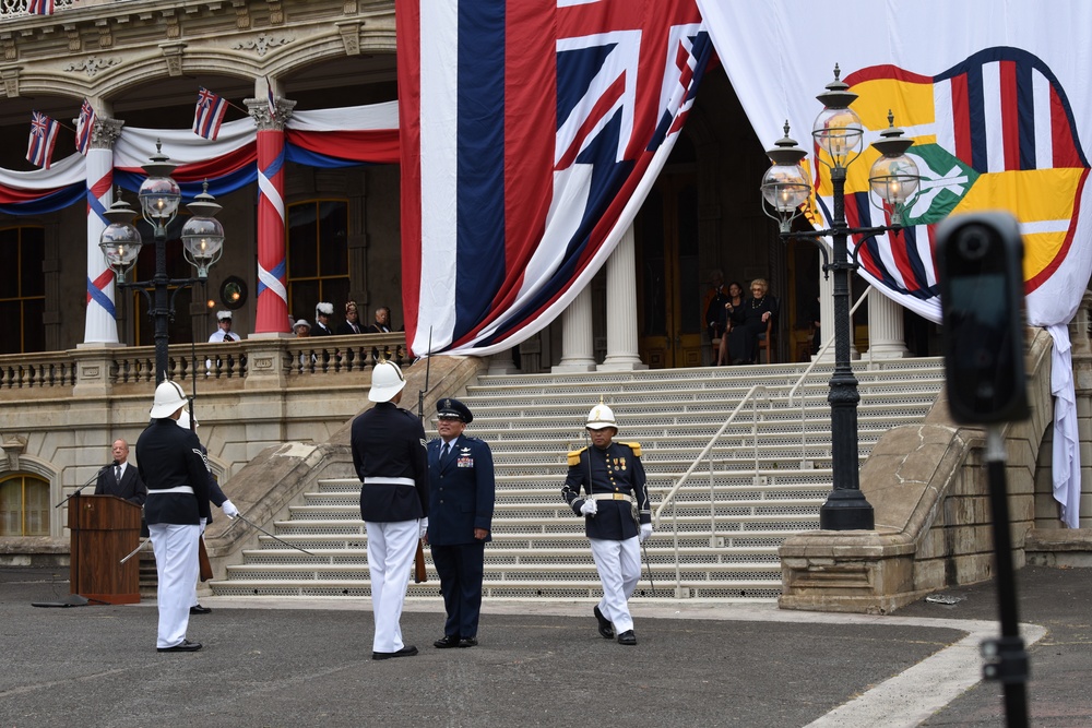 Royal Guard celebrates 50 year anniversary at the Hawaii State Capital