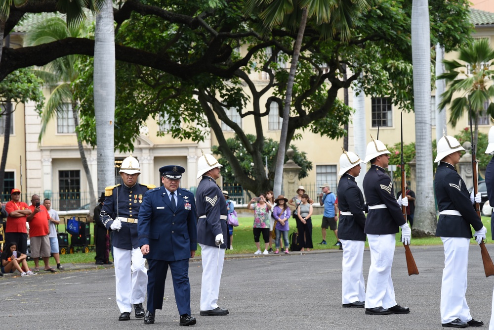 Royal Guard members celebrate 50th Anniversary at the Hawaii State Capital