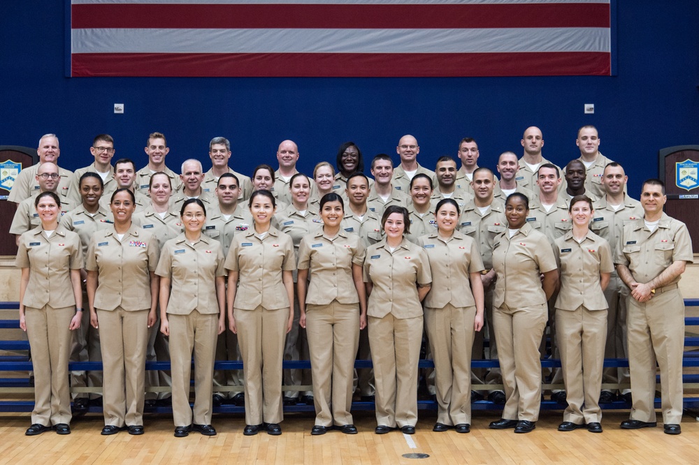 191119-N-TE695-0002 NEWPORT, R.I. (Nov. 19, 2019) -- First 38 Navy Reserve direct commissioned officers graduate from Officer Development School