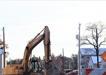 Photo Essay: Contractors work on water main construction, replacement at Fort McCoy