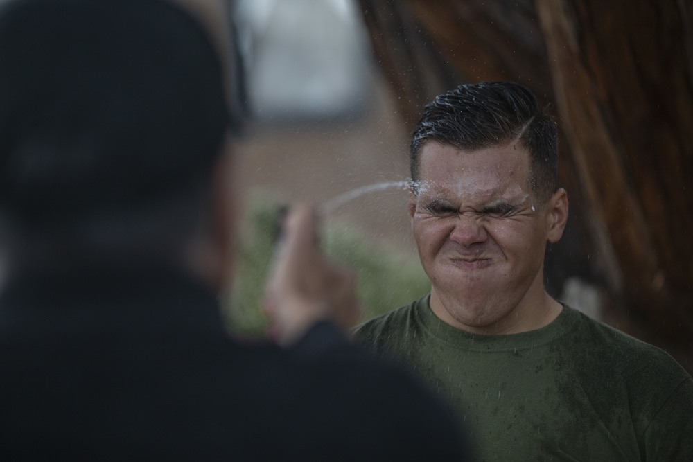 Camp Pendleton Marines come face to face with OC spray