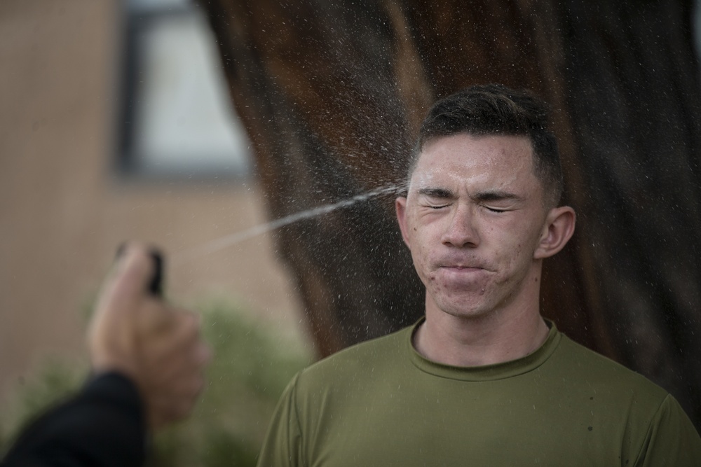 Camp Pendleton Marines come face to face with OC spray