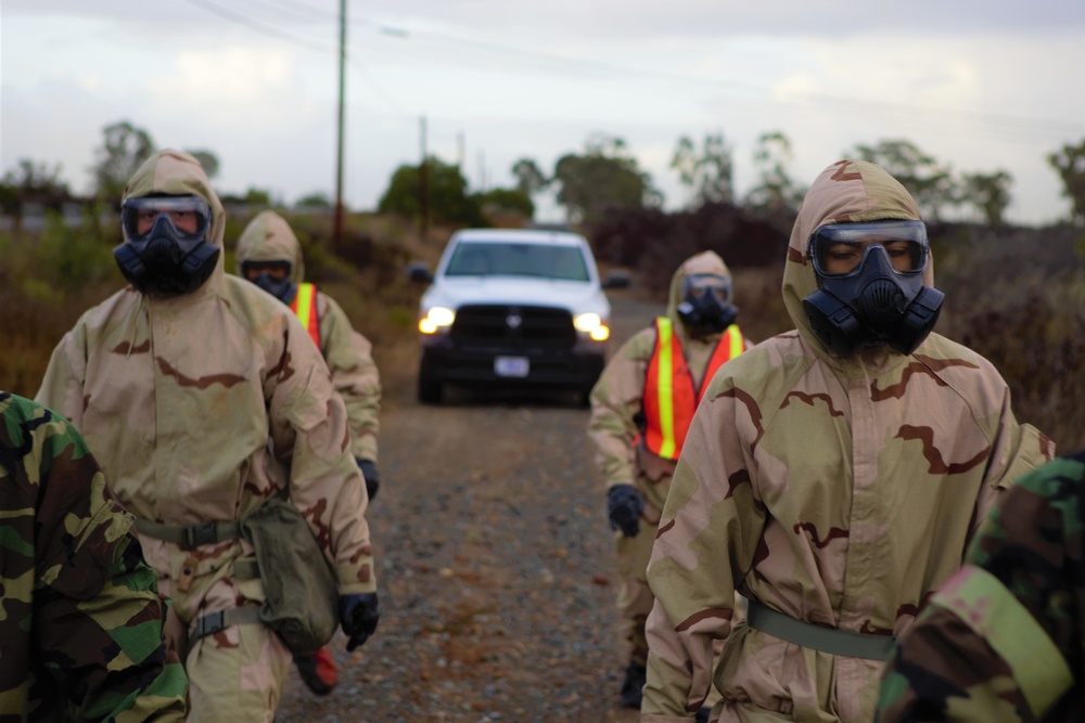 3rd MAW CBRN Takes A Hike