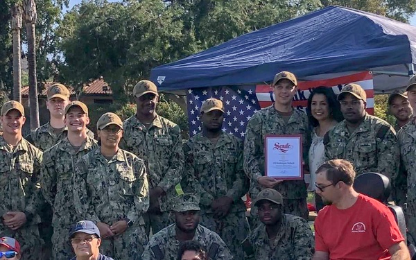 Bonhomme Richard Sailors Recieve Special Recogntion from California State Senator.